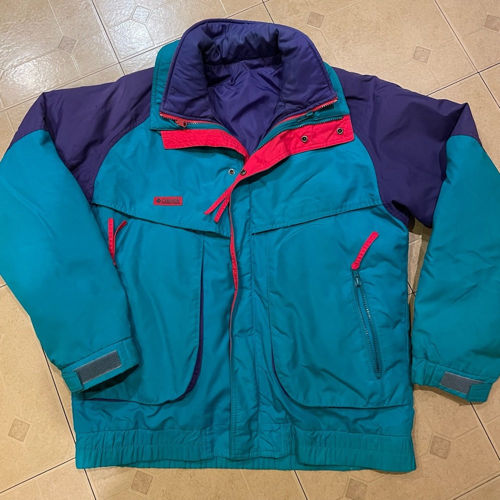 Vintage Two In One Columbia Powder Keg Jacket Size Medium